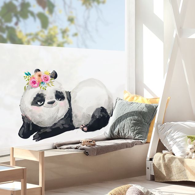 Fensterbilder selbstklebend Panda Brian