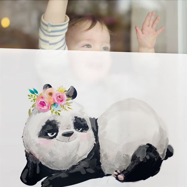 Fensterfolie - Sichtschutz - Panda Brian - Fensterbilder