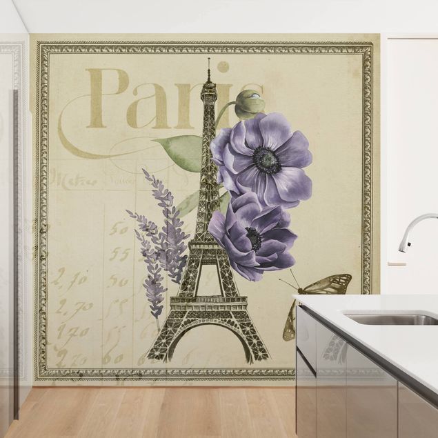 schöne Tapeten Paris Collage Eiffelturm