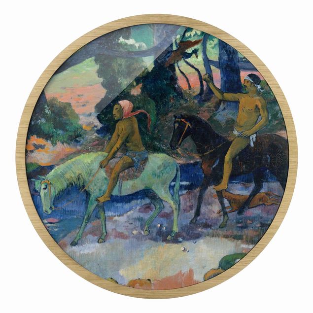 Tiere Bilder mit Rahmen Paul Gauguin - Die Flucht