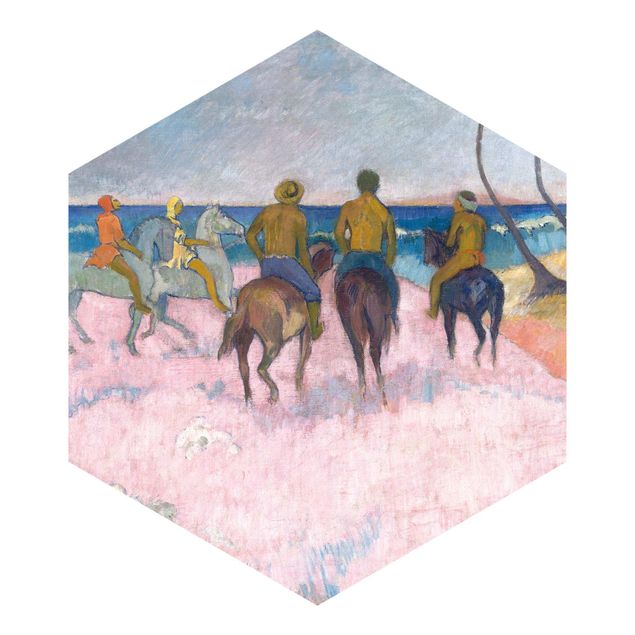 Tapeten Vlies Paul Gauguin - Reiter am Strand