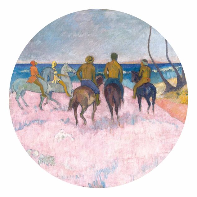 Tapeten kaufen Paul Gauguin - Reiter am Strand