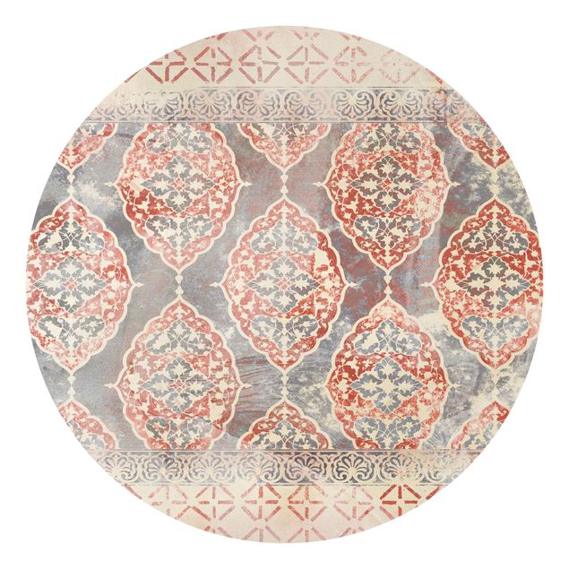 Moderne Tapeten Persisches Vintage Muster in Indigo III