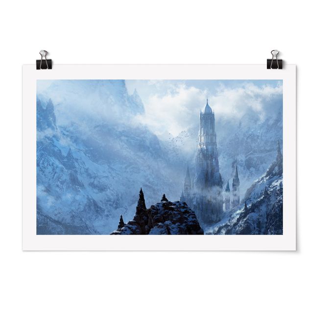schöne Bilder Phantastisches Schloss im Schnee