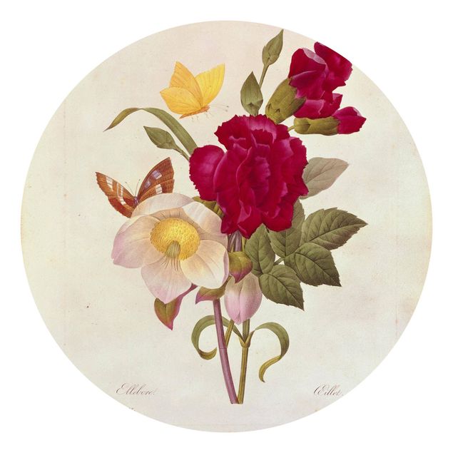 Blumentapete Pierre Joseph Redouté - Christrosen