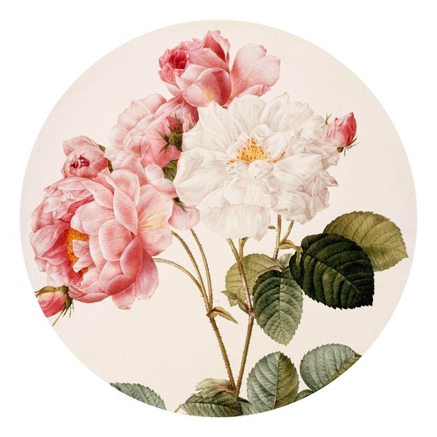 Tapete Blumen Pierre Joseph Redouté - Damaszener-Rose
