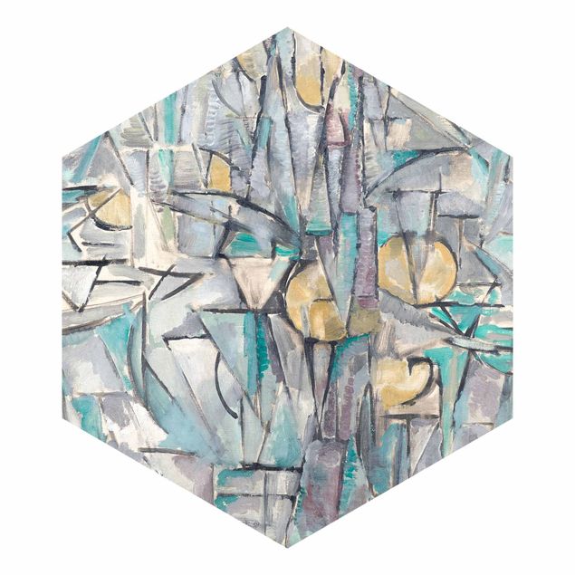 schöne Tapeten Piet Mondrian - Komposition X