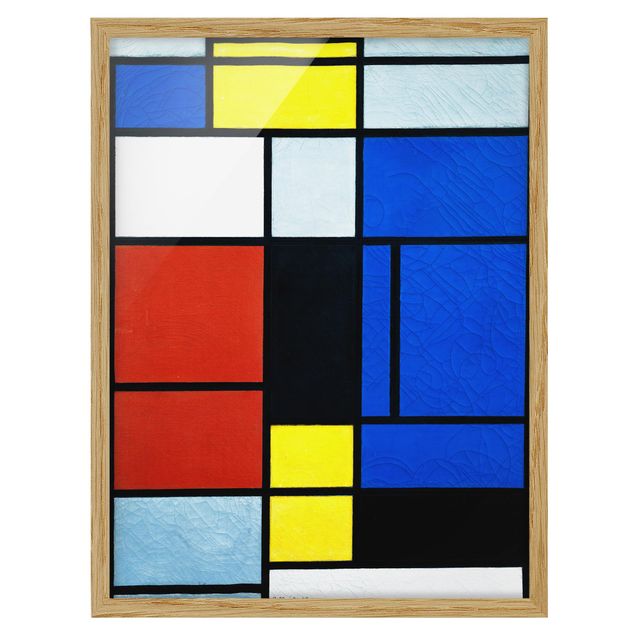 Abstrakte Bilder mit Rahmen Piet Mondrian - Tableau No. 1