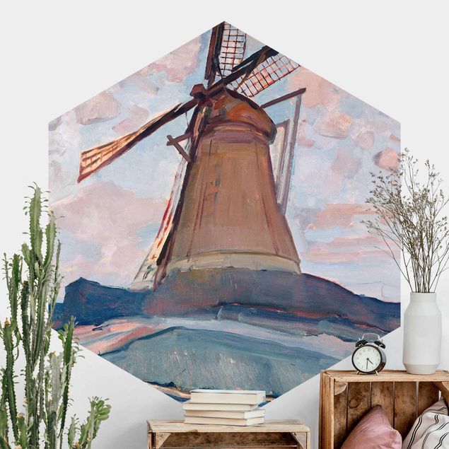 Impressionistische Gemälde Piet Mondrian - Windmühle