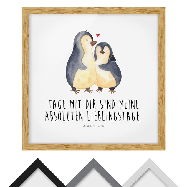 Bild mit Rahmen - Pinguin - Lieblingstage - Quadrat 1:1