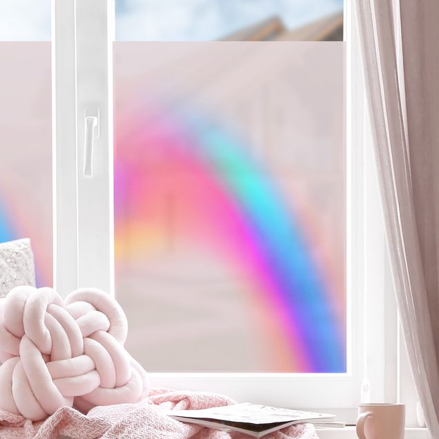 Fensterfolie farbig Pinker Farbschwung