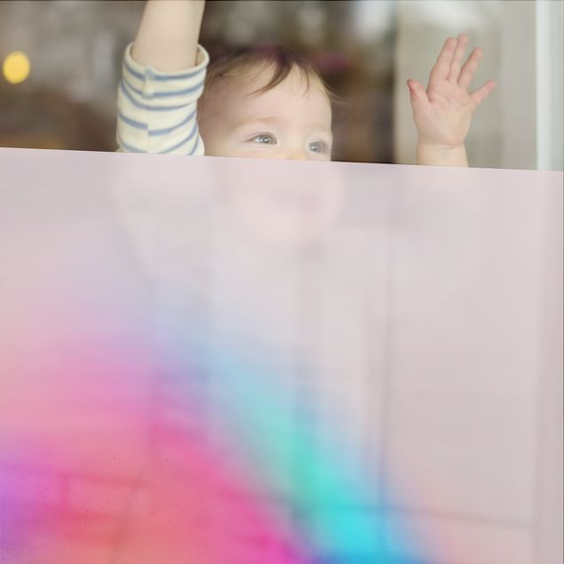 Fensterfolie - Sichtschutz - Pinker Farbschwung - Fensterbilder