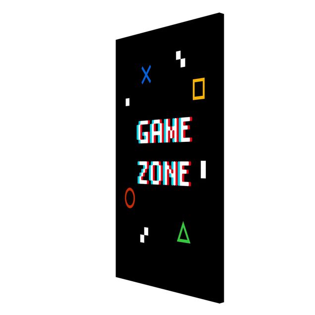 Magnettafel Design Pixel Spruch Game Zone