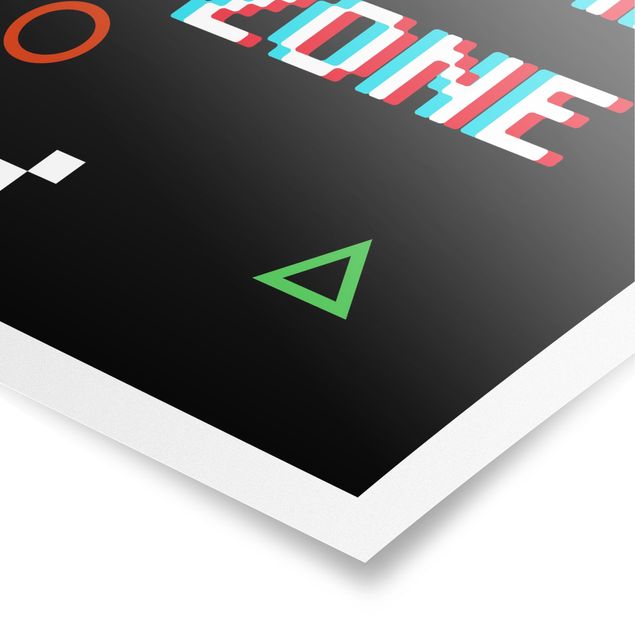 Poster bestellen Pixel Spruch Game Zone