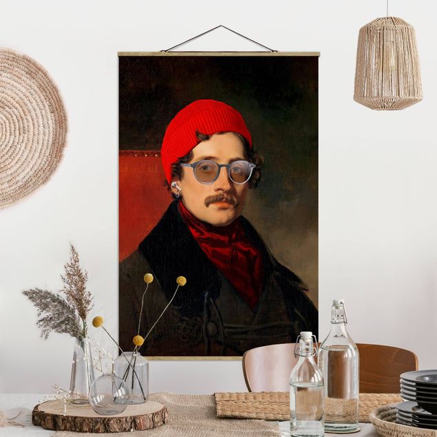 Jonas Loose Prints Portrait eines Hipsters