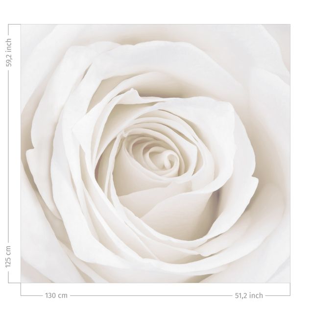 Vorhang Verdunkelung Pretty White Rose