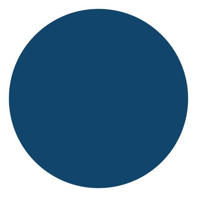 Runde Tapete selbstklebend - Preussisch-Blau