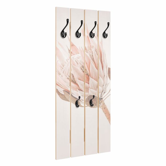 Wandgarderobe Holzpalette - Protea Königin der Blüten