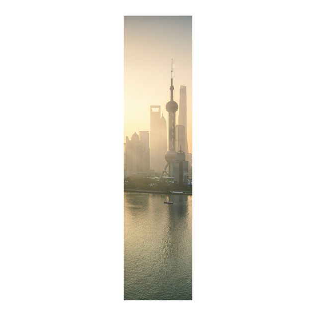 Flächenvorhang Pudong bei Sonnenaufgang