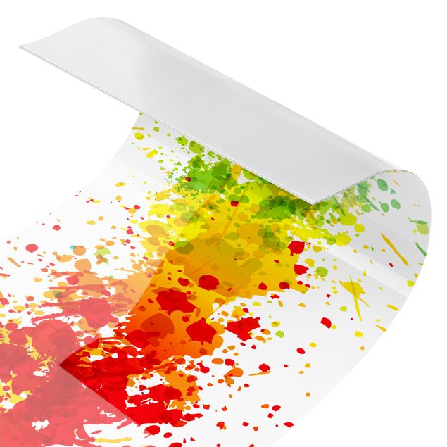 Küchenrückwand - Rainbow Splatter