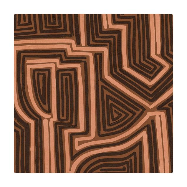 Kork-Teppich - Raus aus dem Labyrinth - Quadrat 1:1