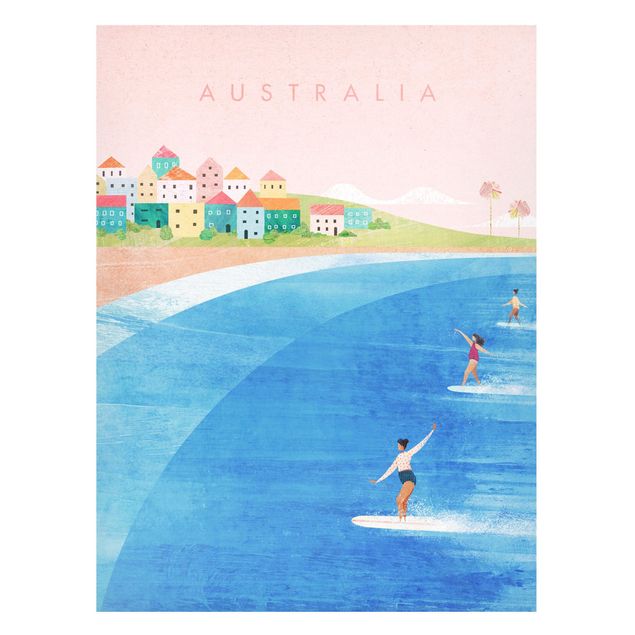 Magnettafeln Syklines Reiseposter - Australien