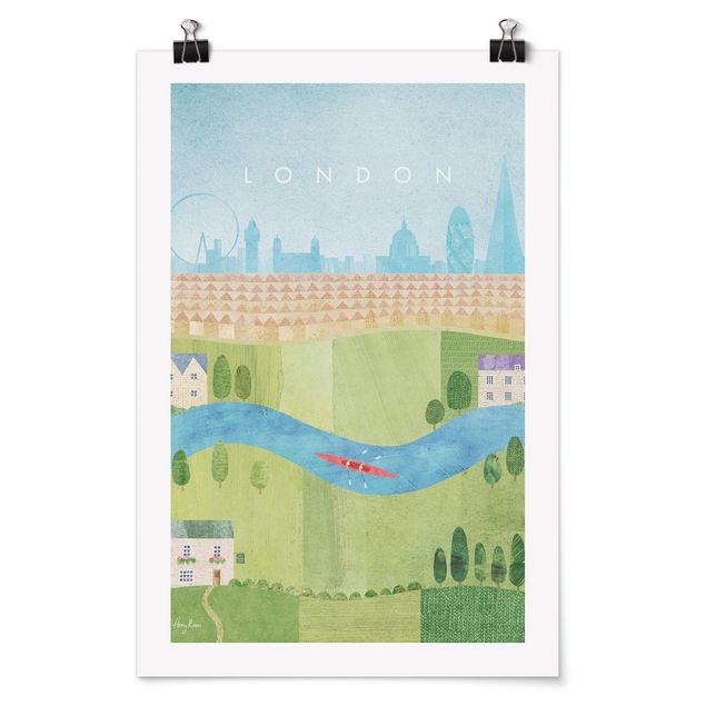 Poster - Reiseposter - London II - Hochformat 2:3