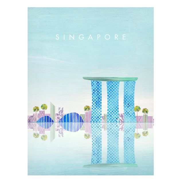 Henry Rivers Prints Reiseposter - Singapur