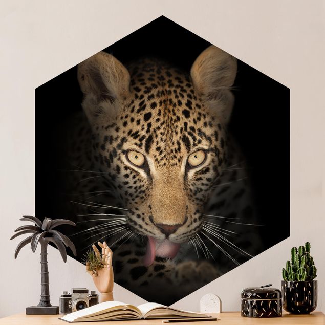 Design Tapeten Resting Leopard