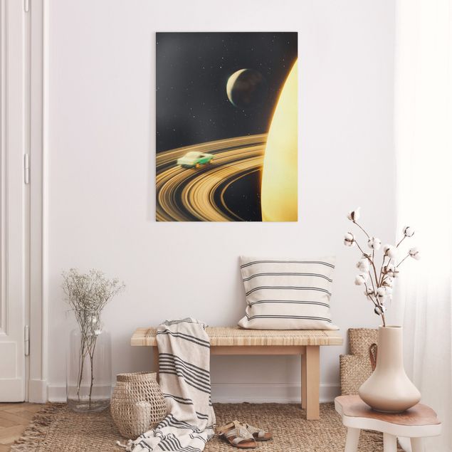Leinwandbilder kaufen Retro Collage - Saturn Highway