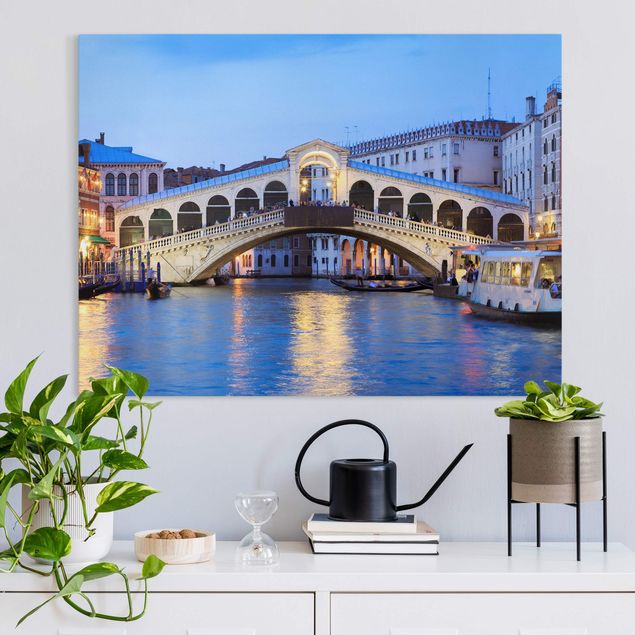 Leinwandbilder Städte Rialtobrücke in Venedig