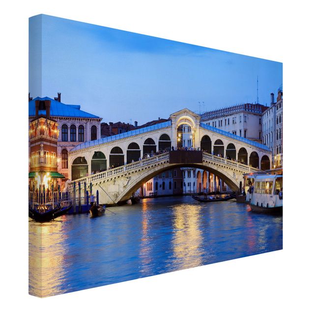 schöne Leinwandbilder Rialtobrücke in Venedig
