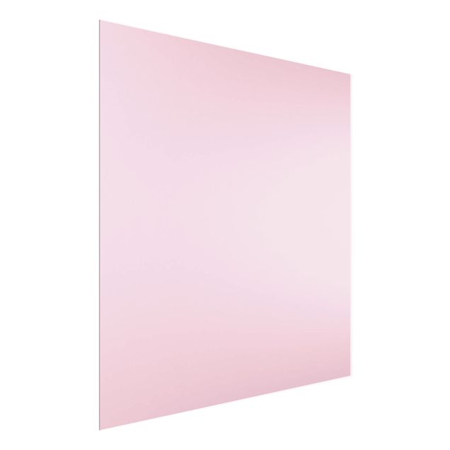 Glasbild - Rosé - Quadrat 1:1