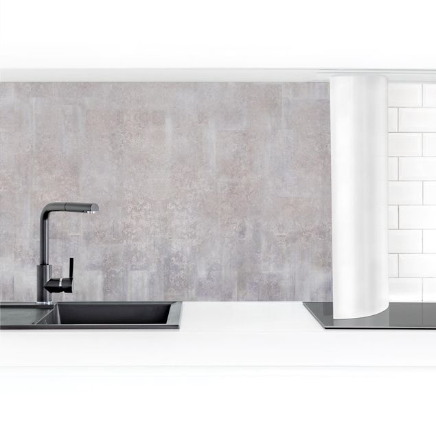 Küchenrückwand selbstklebend Rustikales Betonmuster Grau