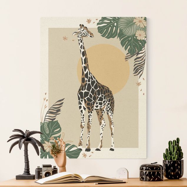 schöne Bilder Safari Tiere - Giraffe