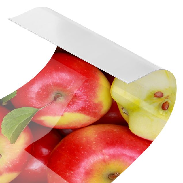 Spritzschutz Küche ohne bohren Saftige Äpfel