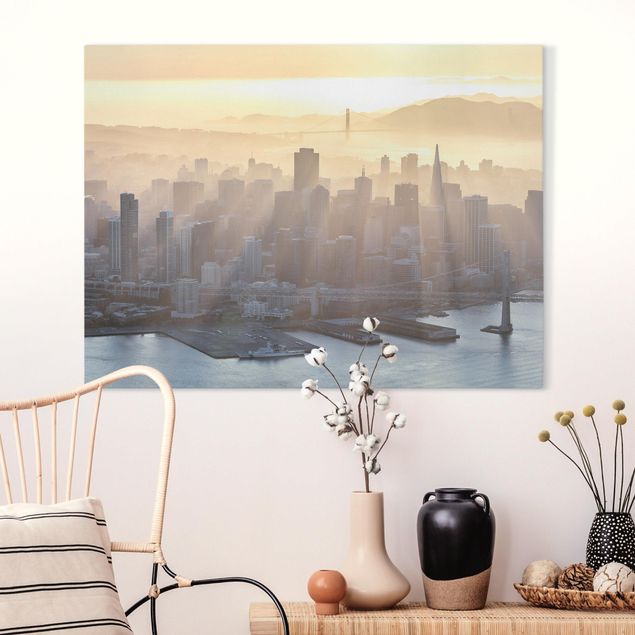 Leinwandbilder Städte San Francisco im Morgengrauen