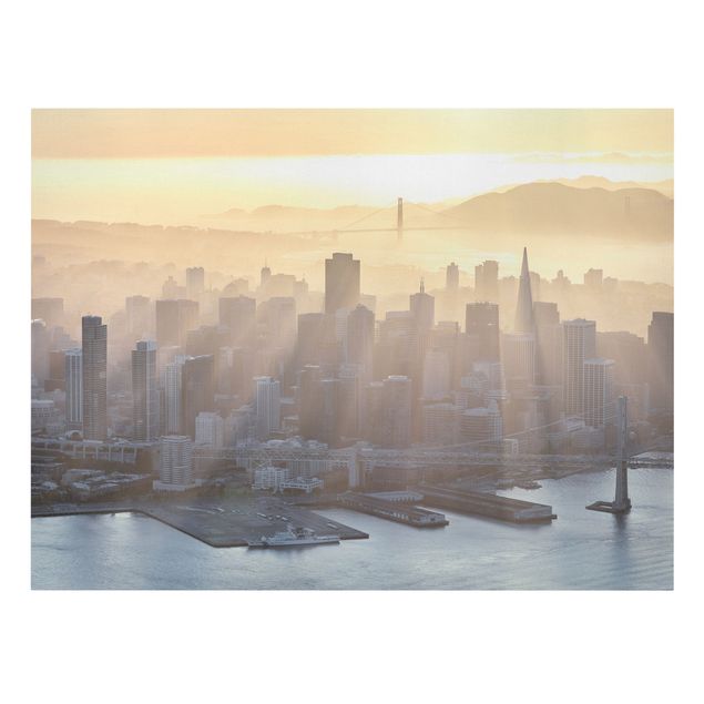 Leinwandbild - San Francisco im Morgengrauen - Querformat 4:3