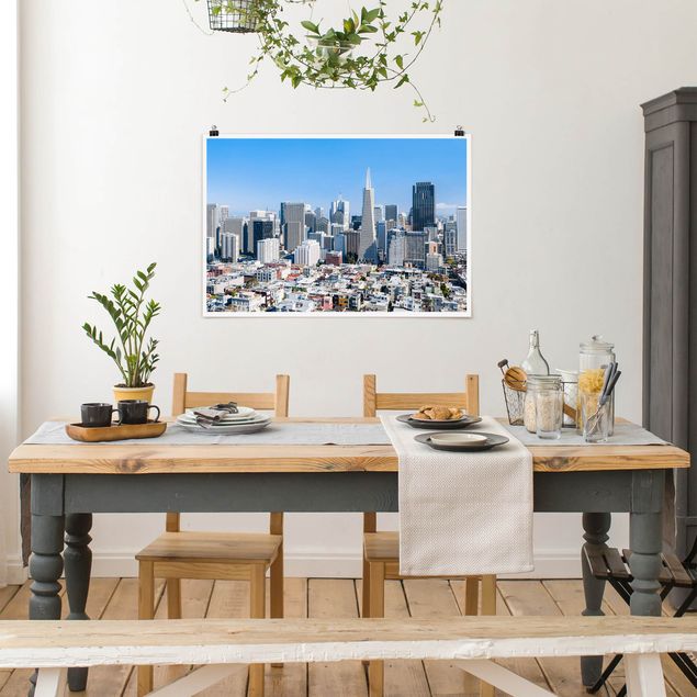 Moderne Poster San Francisco Skyline