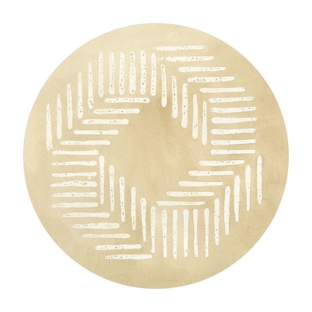 Vinyl-Matten Sandfarbene moderne Geometrie