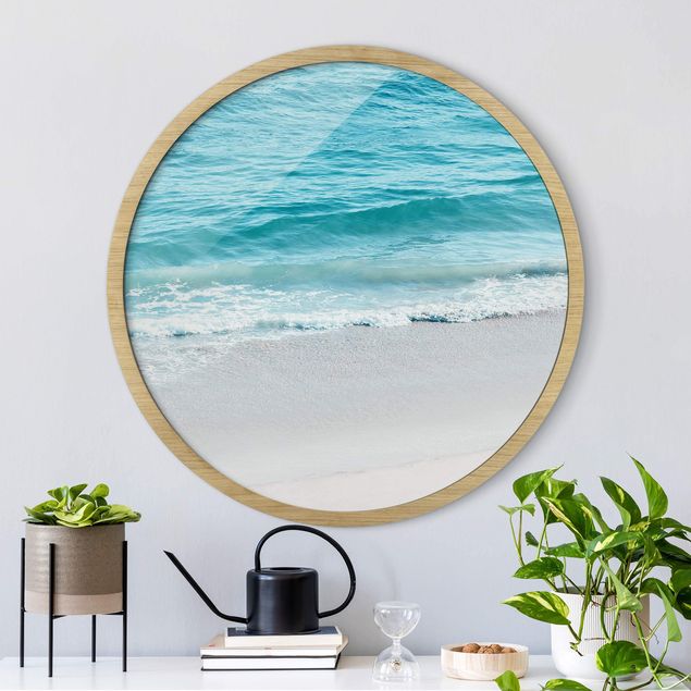 Moderne Bilder mit Rahmen Sanfte Wellen in Malibu
