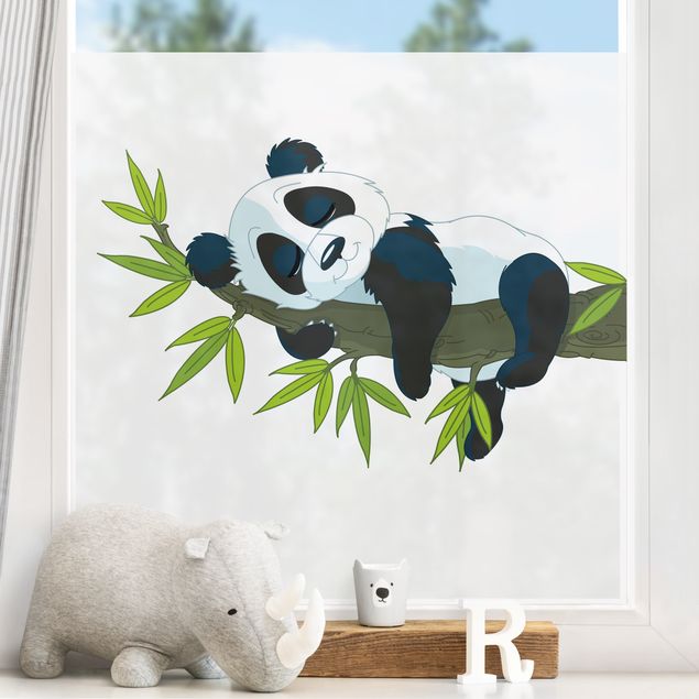 Tier Fensterbilder Schlafender Panda