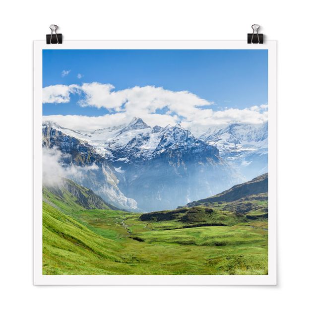 Landschaft Poster kaufen Schweizer Alpenpanorama