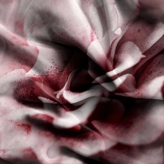 Vorhang blickdicht Shabby Rosa Rose Pastell