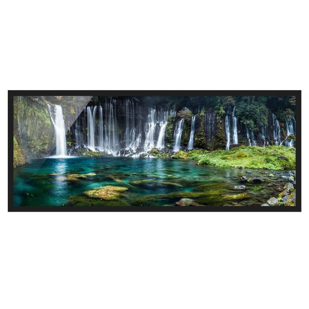 Bild mit Rahmen - Shiraito Wasserfall - Panorama
