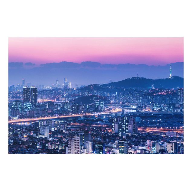 Bilder auf Hartschaumplatte Skyline von Seoul