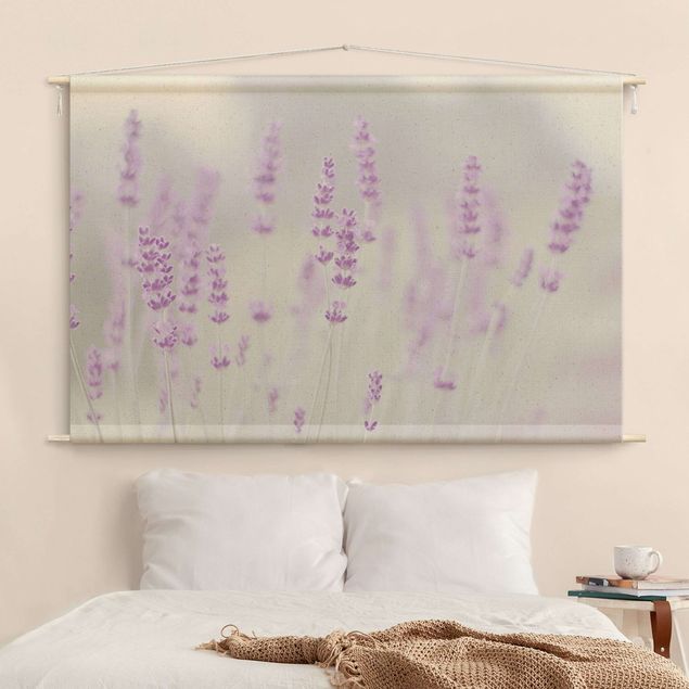 Wandbehang Sommer im Lavendelfeld