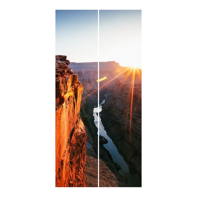 Schiebevorhänge Sonne im Grand Canyon