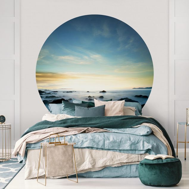 Tapeten Wohnzimmer modern Sonnenuntergang über dem Ozean