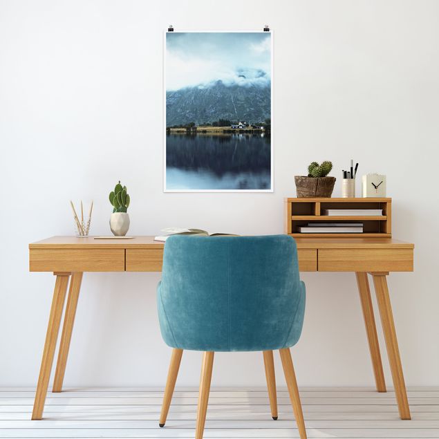 Landschaft Poster kaufen Spiegelung auf den Lofoten